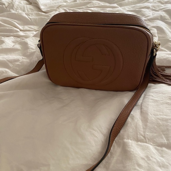 brown gucci soho disco bag